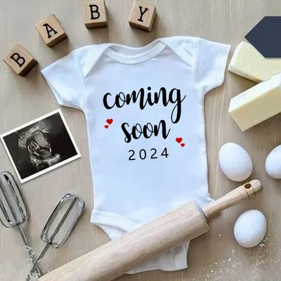 Announced Pregnancy Newborn Baby Romper Pure Cotton Rompers