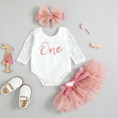 3-piece Set Of Multi-layer Mesh Princess Dress Headband With Printed Blouse