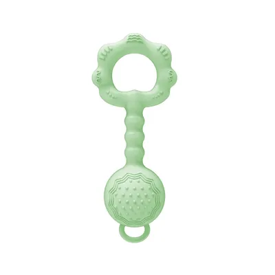 Baby Teether Silicone Rattle Can Make Sound Teether Toys Baby Teether Stick Handbell