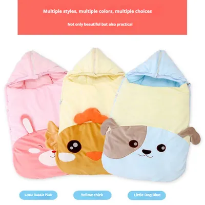 Embracing Autumn And Winter Thick Baby Anti-kick Blanket For Going Out Sleeping Bag