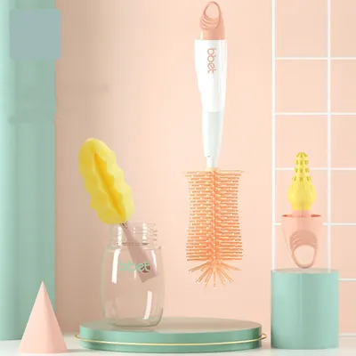 360 Degree Cleaning Rotating Baby Nipple Brush