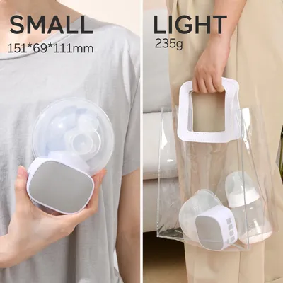 S9 Breast 2pcs Double Wearable Hands-Free Electric Breastfeeding Grey 24mm