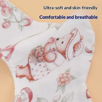 Petal Bamboo Cotton Waterproof Kids Bib Waterproof Baby Burp Cloth