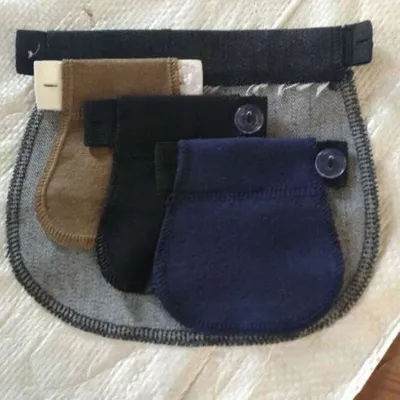 2Pcs Maternity Pregnancy Waistband Belt ADJUSTABLE Elastic Waist Extender Pants