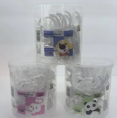 Disposable Cartoon Floss-Random Color-PP-120 pcs-1 box