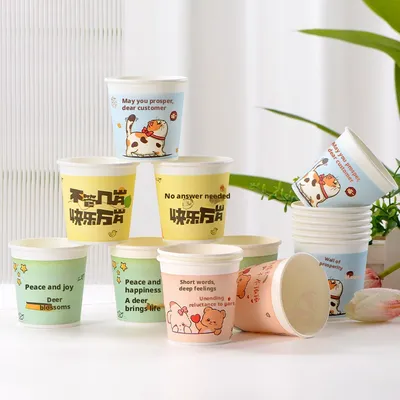 Cartoon Paper Cup-Disposable-Color-50 pcs