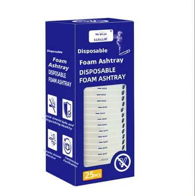 Disposable foaming ashtray-25 pcs-1 box