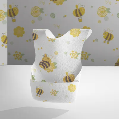 Beeshum Disposable Bib Baby Bib Rice Pocket Saliva Towels For Babies And Children Anti-dirty And Waterproof Feeding And Eating Artifact