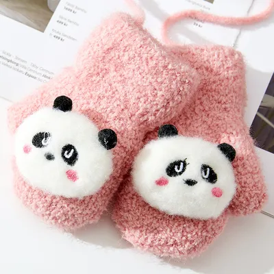 Baby Winter Warm And Cute Cartoon Bag Finger Gloves