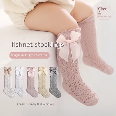 Baby High Socks Spring Summer Mesh Korean Version