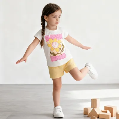 Girls Summer New Casual Outfit Set