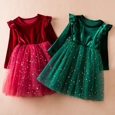 Autumn And Winter New Long Sleeved Girls' Dress