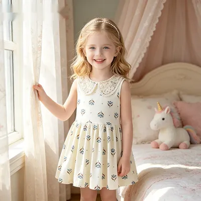 New Stylish Casual Lace Dress For Girls