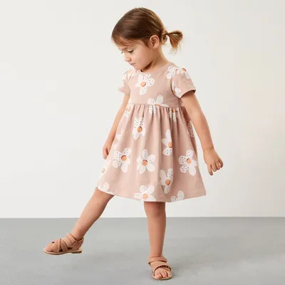 Girls Short-sleeved Western-style Princess Dress
