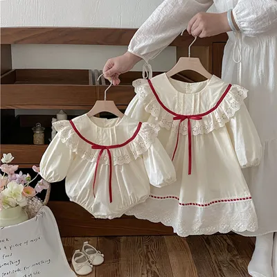 Autumn Baby Clothes Fashionable Girls' Lace Onesie Romper Long Sleeve