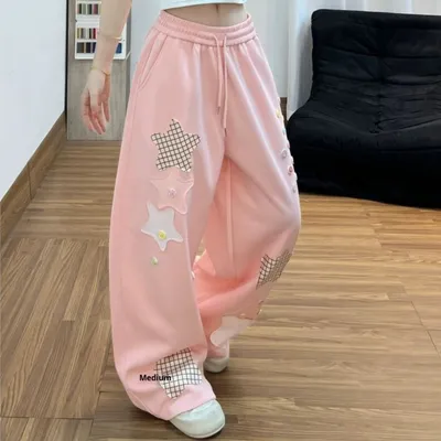 Girls Dopaminestyle Koreaninspired Wideleg Pants For Older Season