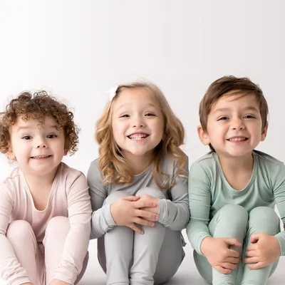 Bamboo Fiber Baby Long Johns Top & Bottom Set Suit