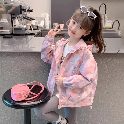 Fashionable Windproof Shell Jacket For Girls