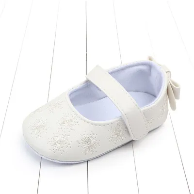 Autumn Models Baby Shoes Soft Sole Multicolor Princess Shoes Embroidered Bow Toddler Shoes