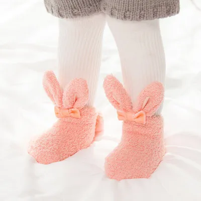 Autumn and winter coral velvet thickening plus velvet socks