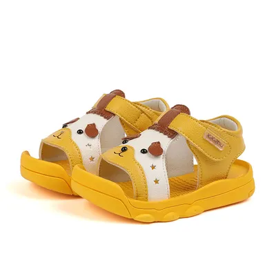 Baby Toddler Leather Sandals For Girls Toddlers Baby Children's Soft-Soled Baotou Shoes