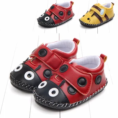 Baby bee rubber-soled toddler shoes
