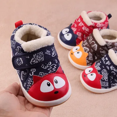 Baby cotton shoes color matching baby soft sole