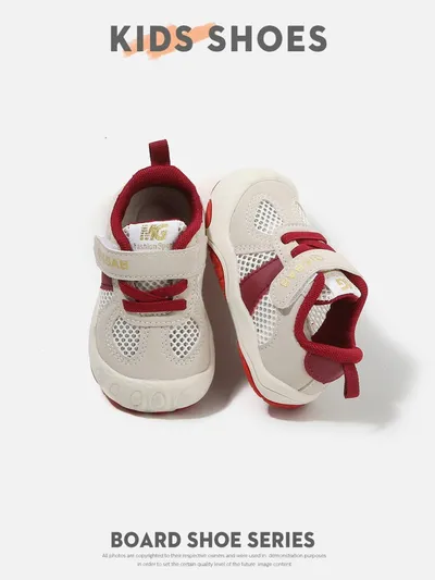 2026 Spring Summer New Baby Breathable Sneakers, Kindergarten Indoor Shoes, Non-slip First Walker Shoes For Boys And Girls