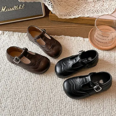 2026 New Spring Korean Academy Style Retro Square Toe Mary Jane Shoes, Buckle Flat Leather Loafers Casual Single Shoes For Girls