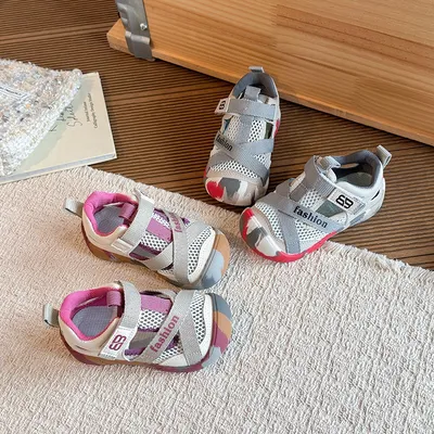 2026 Summer Kids Water Shoes, Boys & Girls Closed-Toe Sandals, Outdoor Beach Mesh Sneakers For Toddlers