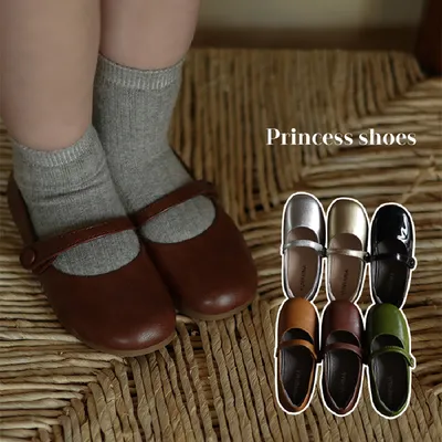 Autumn New Vintage Velcro Leather Shoes Baby Spring And Autumn Foreign Soft Soled Shoes
