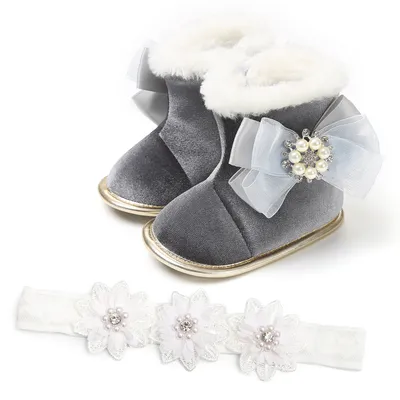 Autumn and winter high tube cotton shoes
