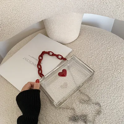 Chain Crossbody Bag Western Style One-Shoulder Small Square Bag