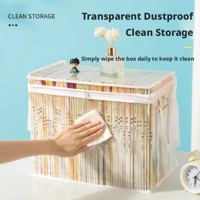 Transparent schoolbag-38 * 24 *32cm-white-pvc-1 piece
