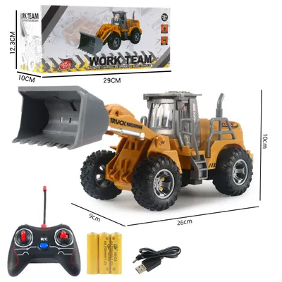 1 compare 32 Puzzle Remote Control Bulldozer Excavator Toy Bag