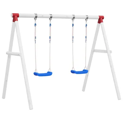   Swing Seats with Ropes, 2 pcs., Blue, 38x16 cm, Polyethylene
