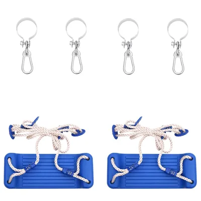    Swing Seats with Ropes, 2 pcs., Blue, 38x16 cm, PE