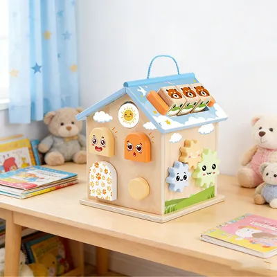 Wooden Multifunctional Smart Playhouse Educational Toy