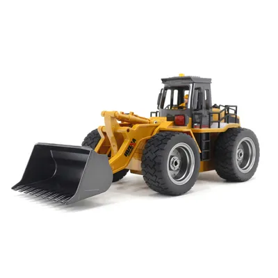 1  18 Remote Controlled Engineering Vehicle Electric Bulldozer Semi Metallic Model Toy