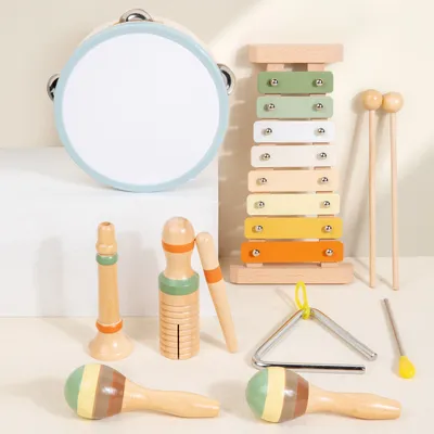 Wooden Educational Percussion Music Set For Toddlers