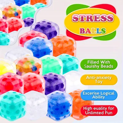 Square Water Beads Squeezing Toy Squeeze Vent Ball Toy