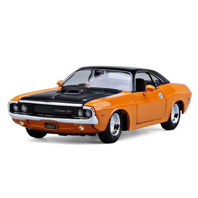 1 24 Meritor 1970 Dodge Challenger Sports Car Model Challenger Simulation Alloy Car Model