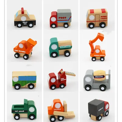 12-piece mini child car combination