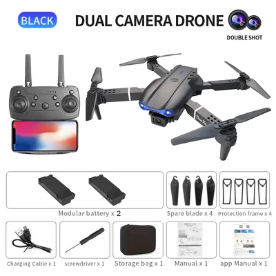 E99Pro - Dual Camera - Dual Battery-black