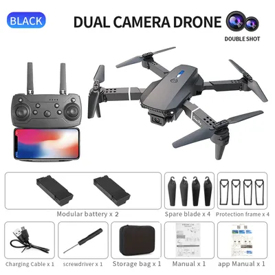 E88Pro - Dual Camera - Dual Battery-BLACK