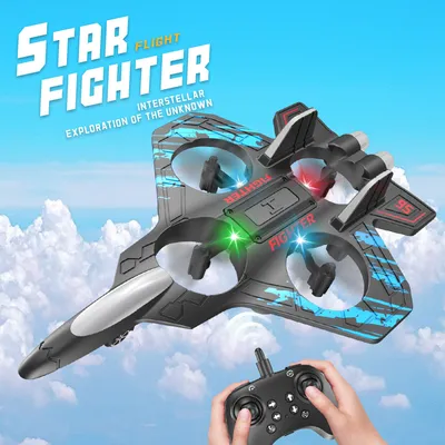 Drop-resistant Foam Gravity Glider Special Effect Colorful Light Four-axis UAV Unmanned Aerial Vehicle