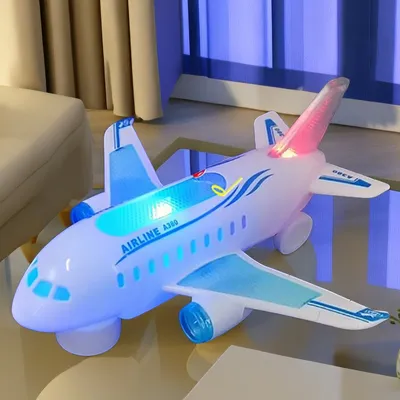 Children's Model Toy Luminous Electric Universal Music Air Plane