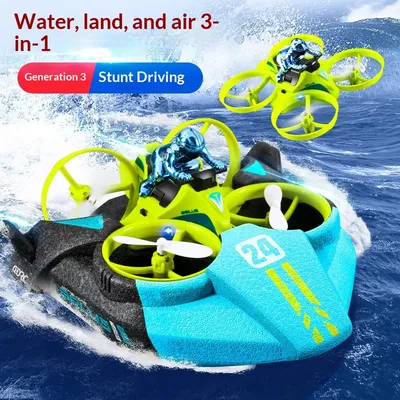 Toy Boy V24 Remote-Controlled Childrens 3-in-1 Drone Helicopter