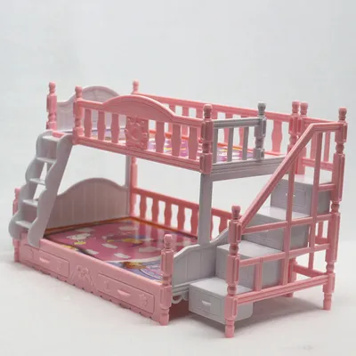 17cm Doll Toy Accessories Double Princess Bed