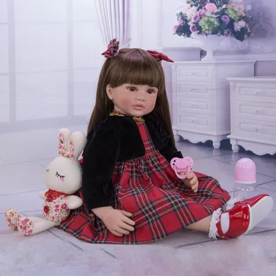 24 Inch Rebirth Doll Cloth Body Simulation Baby